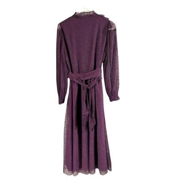 NWT BODEN $249 Tulle Ruffle Maxi Dress *Viola Purple Size 8 Petite - Picture 6 of 10